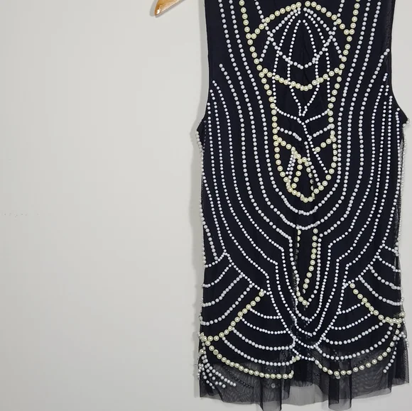 Moulinette Soeurs Anthropoligie Beaded Tank Top - Picture 9 of 12